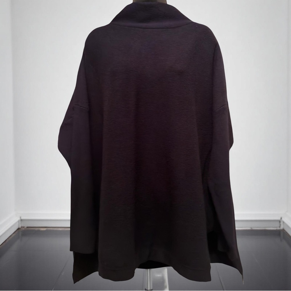 NEW LILLUSORY Women's Mock Turtleneck Oversized Knit Sweater Black Size XL